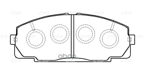Колодки тормозные HIACE - KCH1# F GK1139 CTR - изображение 1