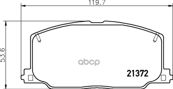 Колодки тормозные передние LEXUS ES 89-91/TOYOTA - изображение 1