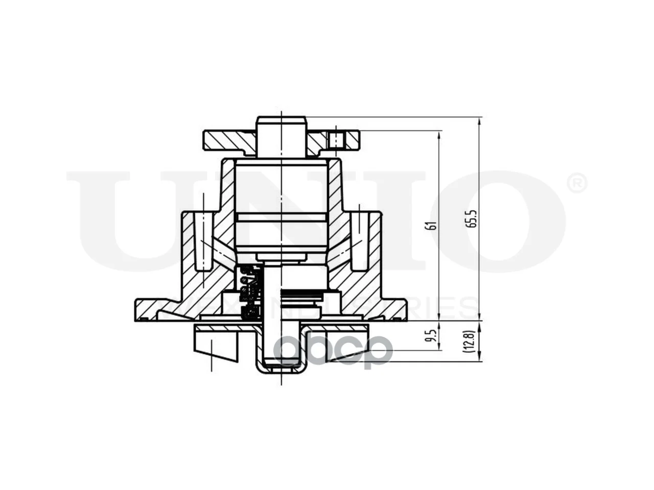 Насос водяной NISSAN NOTE 02- WAP10150 UNIO - миниатюра 4