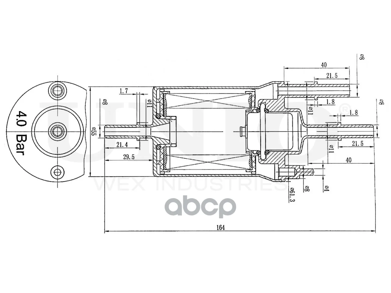 Фильтр топливный VW POLO 01- FLT55005 UNIO - миниатюра 6