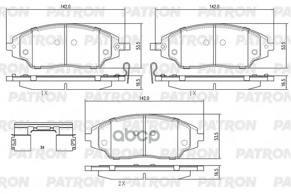 Колодки тормозные дисковые пер. CHEVROLET Aveo/Cob - изображение 1