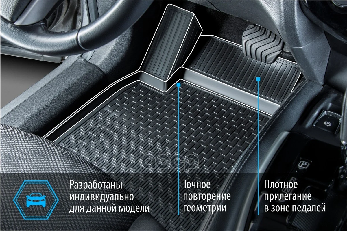 Коврики салона LADA LARGUS 21- 16003005 Rival - миниатюра 9