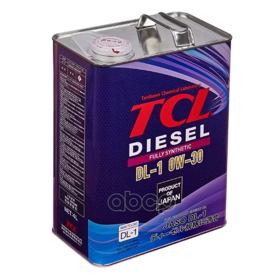Масло моторное TCL Diesel DL-1 0W-30, 4л TCL - миниатюра 2
