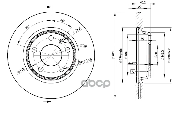 Диск тормозной 78BD53012 Icer - изображение 1