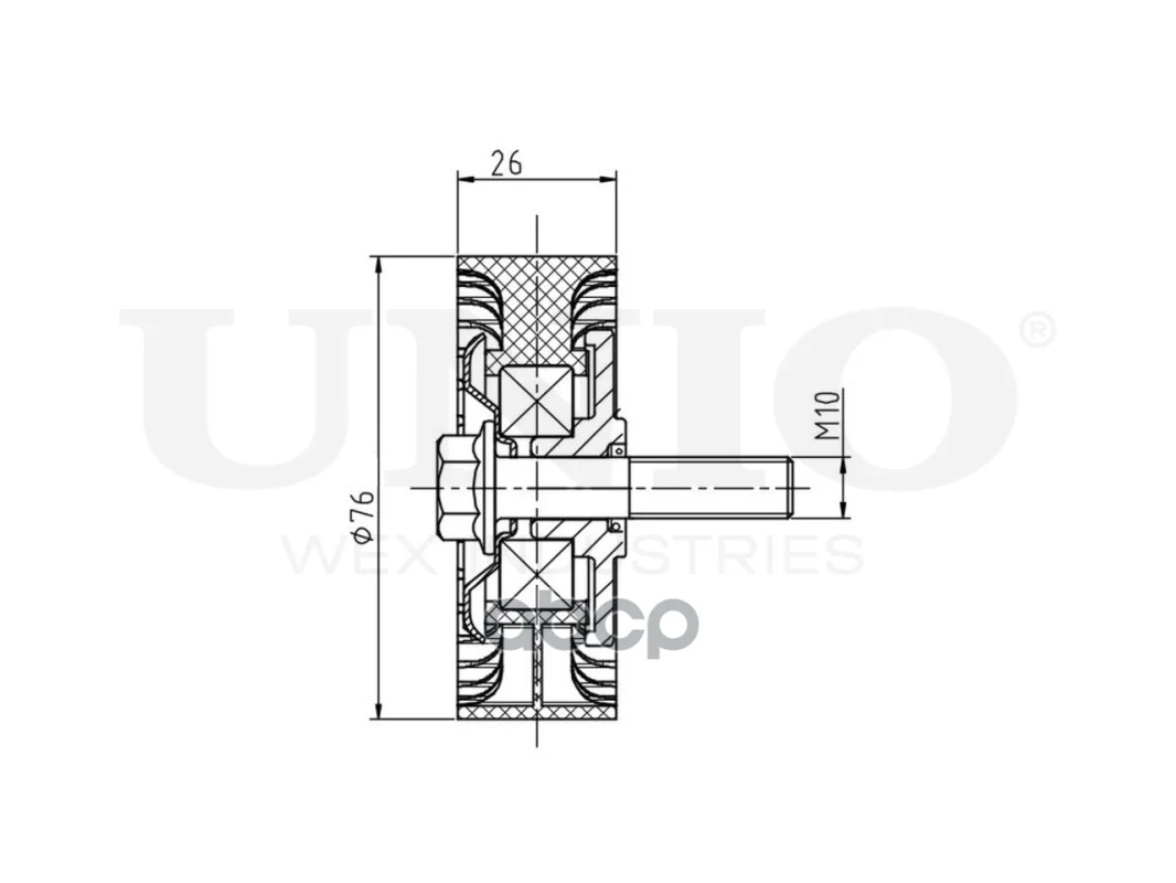 Ролик натяжной приводного ремня VW Polo V 09-, - миниатюра 4
