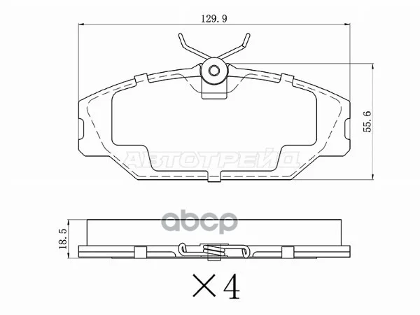 Колодки тормозные (Спереди) Renault Clio 98-01 / - изображение 1