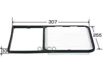 Фильтр воздушный K3-VE,3SZ-VE A1016 VIC - изображение 1