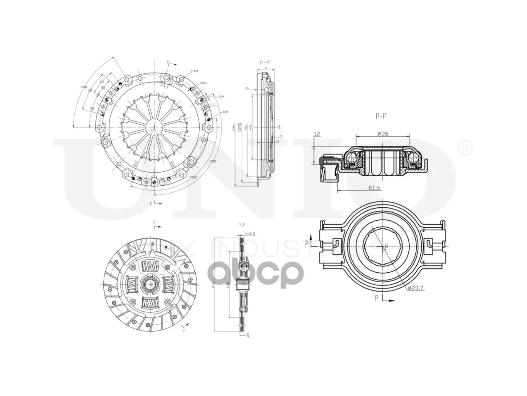 Комплект сцепления с подшипником VW Polo II,III - миниатюра 8