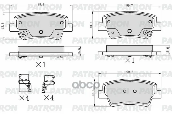 Колодки тормозные дисковые зад. HYUNDAI Elantra (C - изображение 1
