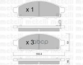 колодки дисковые передние! Mitsubishi L200 2.5 06> - изображение 1