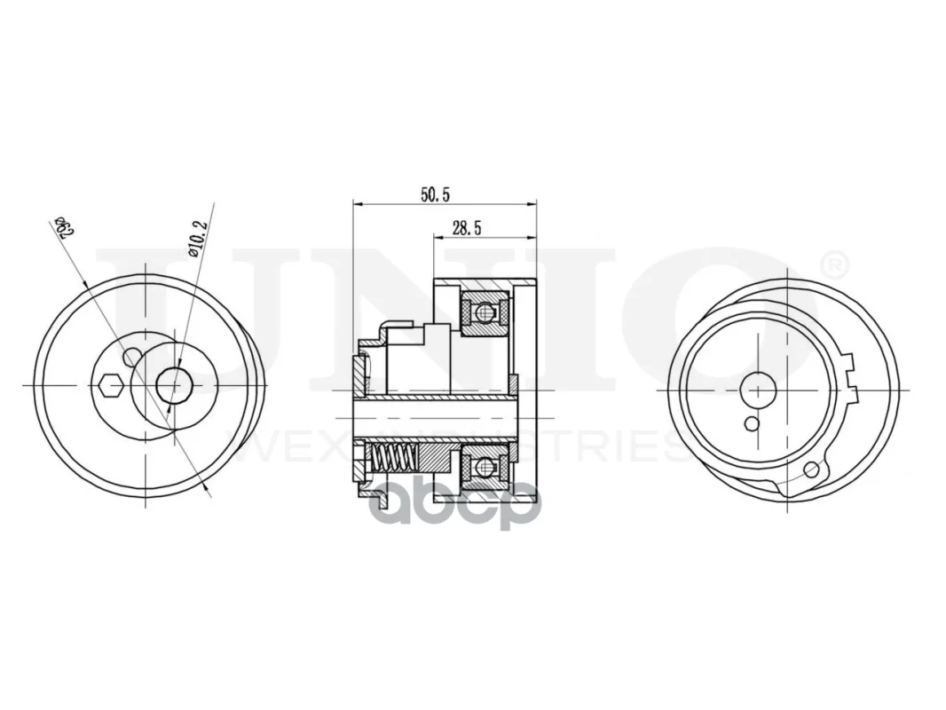 Ролик натяжной ремня ГРМ Mazda 626 IV,V 91-, MPV - миниатюра 3