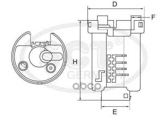 Фильтр топливный TOYOTA PRIUS/GS300/RX300 1.5/3.0 - изображение 1