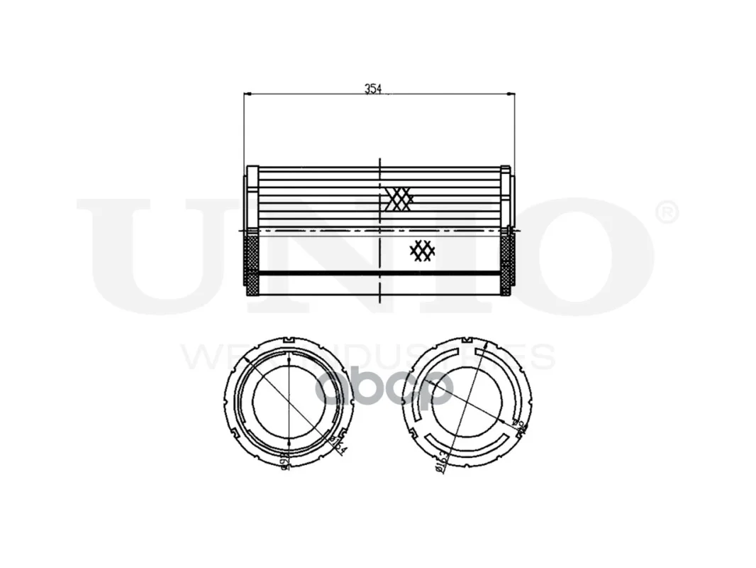 Фильтр воздушный FLT10200 UNIO - миниатюра 6