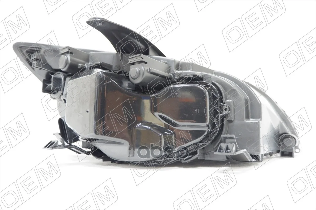 Фара левая Ford Focus 2 2004-2008, галоген, черная - миниатюра 10