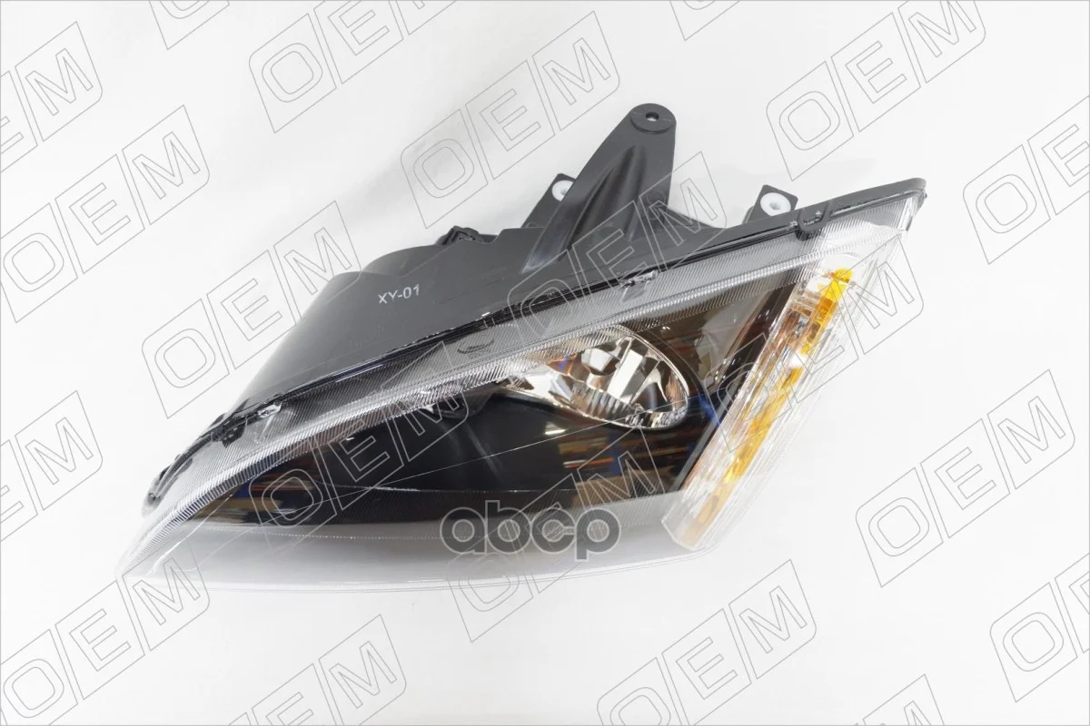 Фара левая Ford Focus 2 2004-2008, галоген, черная - миниатюра 5