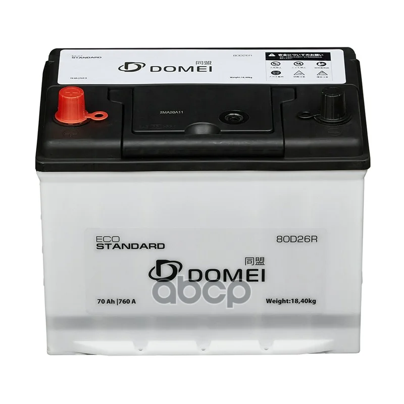 Аккумулятор DOMEI Eco STANDARD 80D26R 80D26R DOMEI - миниатюра 2