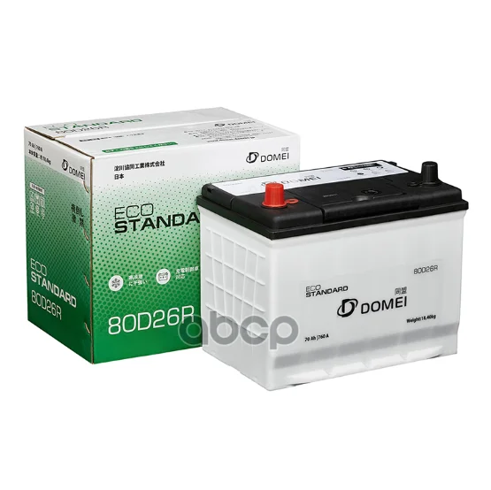 Аккумулятор DOMEI Eco STANDARD 80D26R 80D26R DOMEI - миниатюра 3