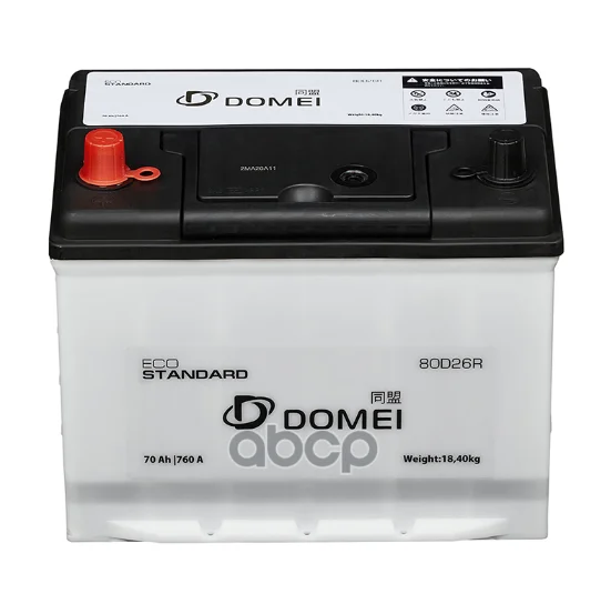 Аккумулятор DOMEI Eco STANDARD 80D26R 80D26R DOMEI - миниатюра 4