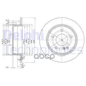 Диск тормозной 2шт в упаковке BG2761 Delphi - миниатюра 2