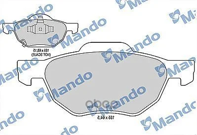 Колодки тормозные передние MBF015541 Mando - изображение 1