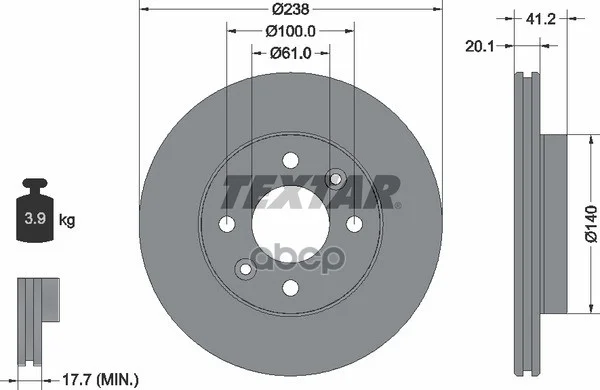 92036203 диск тормозной передний! Renault - изображение 1