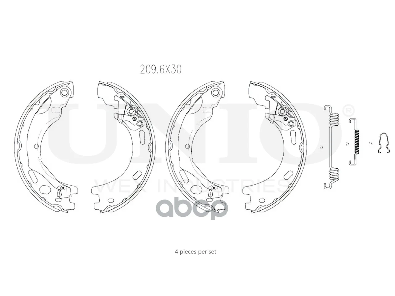 Тормозные колодки барабанные LAND ROVER RANGE - миниатюра 3