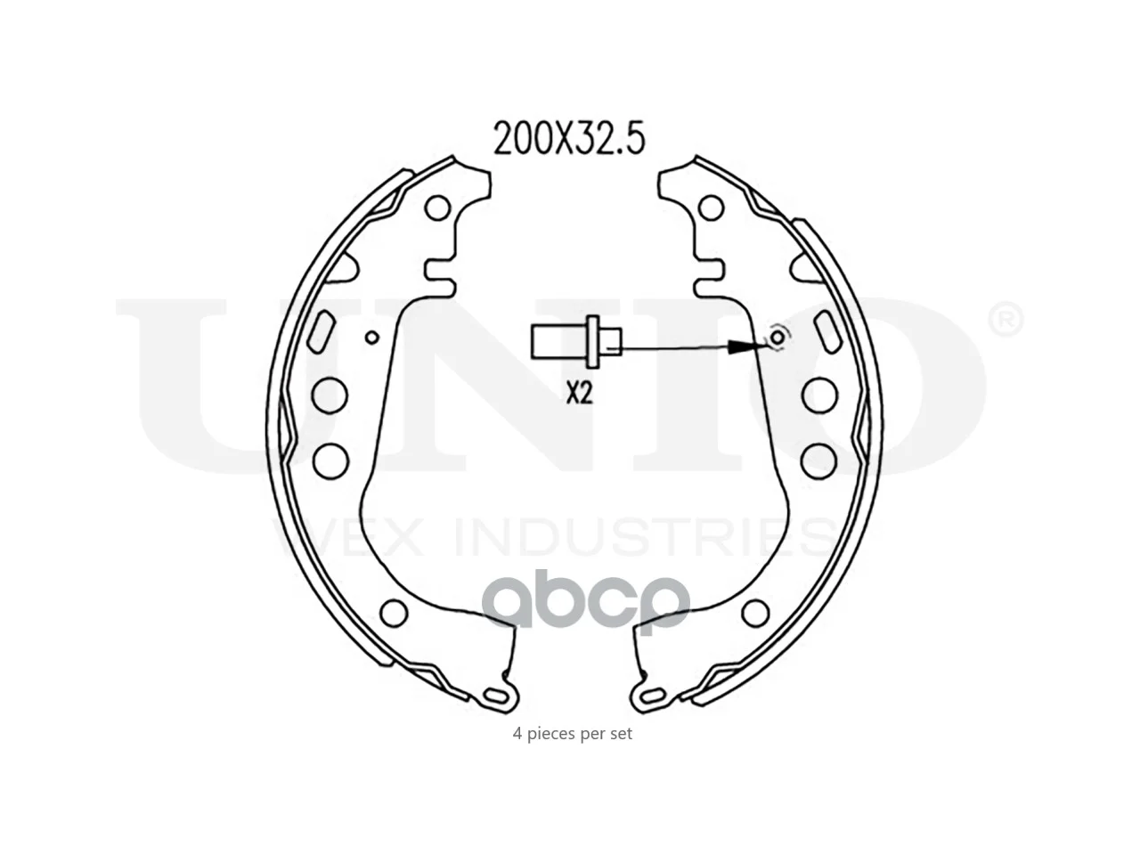 Тормозные колодки барабанные TOYOTA COROLLA 99- - миниатюра 3