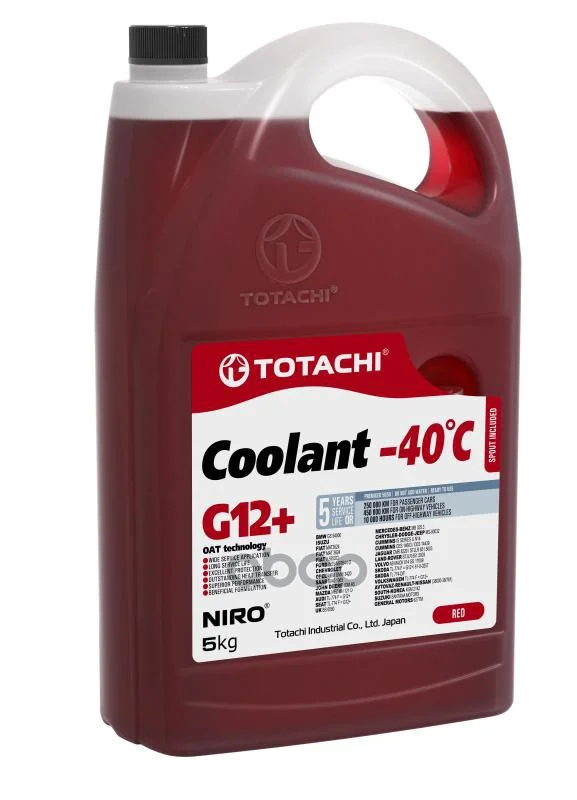 Охлаждающая Жидкость TOTACHI NIRO Coolant Red -40C - изображение 1