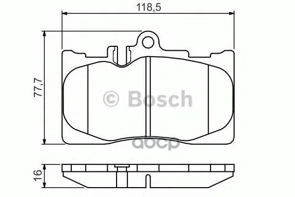 Колодки тормозные дисковые передние 0986495138 - изображение 1