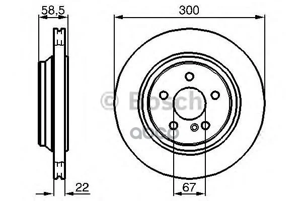 Диск тормозной 0986478473 Bosch - изображение 1