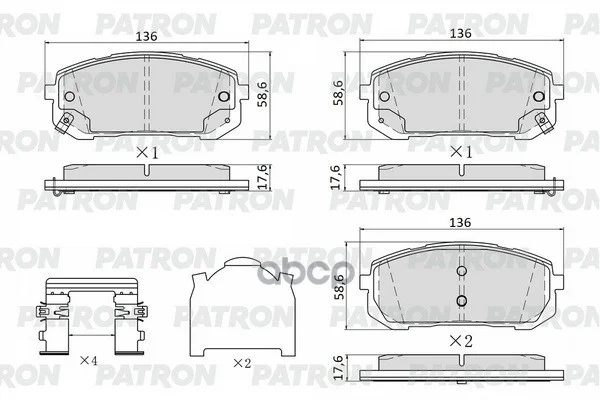 Колодки тормозные дисковые пер. HYUNDAI Elantra (C - изображение 1