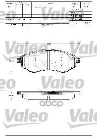 Колодки тормозные 598644 Valeo - изображение 1