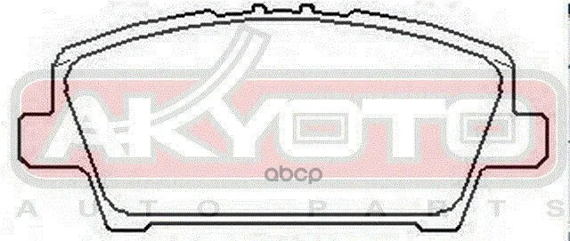 КОЛОДКИ ТОРМОЗНЫЕ ДИСКОВЫЕ ПЕРЕДНИЕ AKD8032 AKYOTO - миниатюра 3