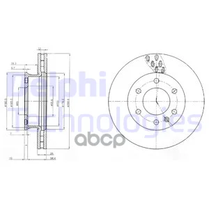Диск тормозной 2шт в упаковке BG4032 Delphi - изображение 1