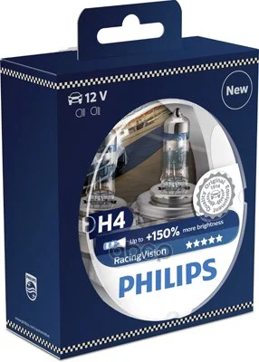 Лампа RACING VISION +150% 12V H4 60/55W P43t-38 - изображение 1