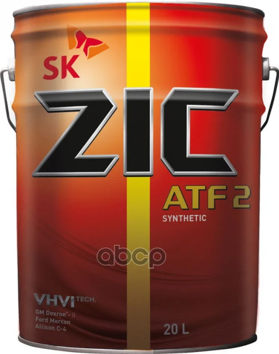 Масло трансмиссонное ZIC ATF 2, 20л., синт., GM - изображение 1