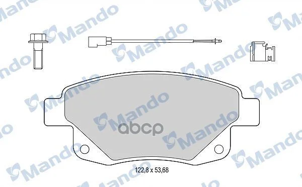 Тормозные колодки MBF015035 Mando - изображение 1