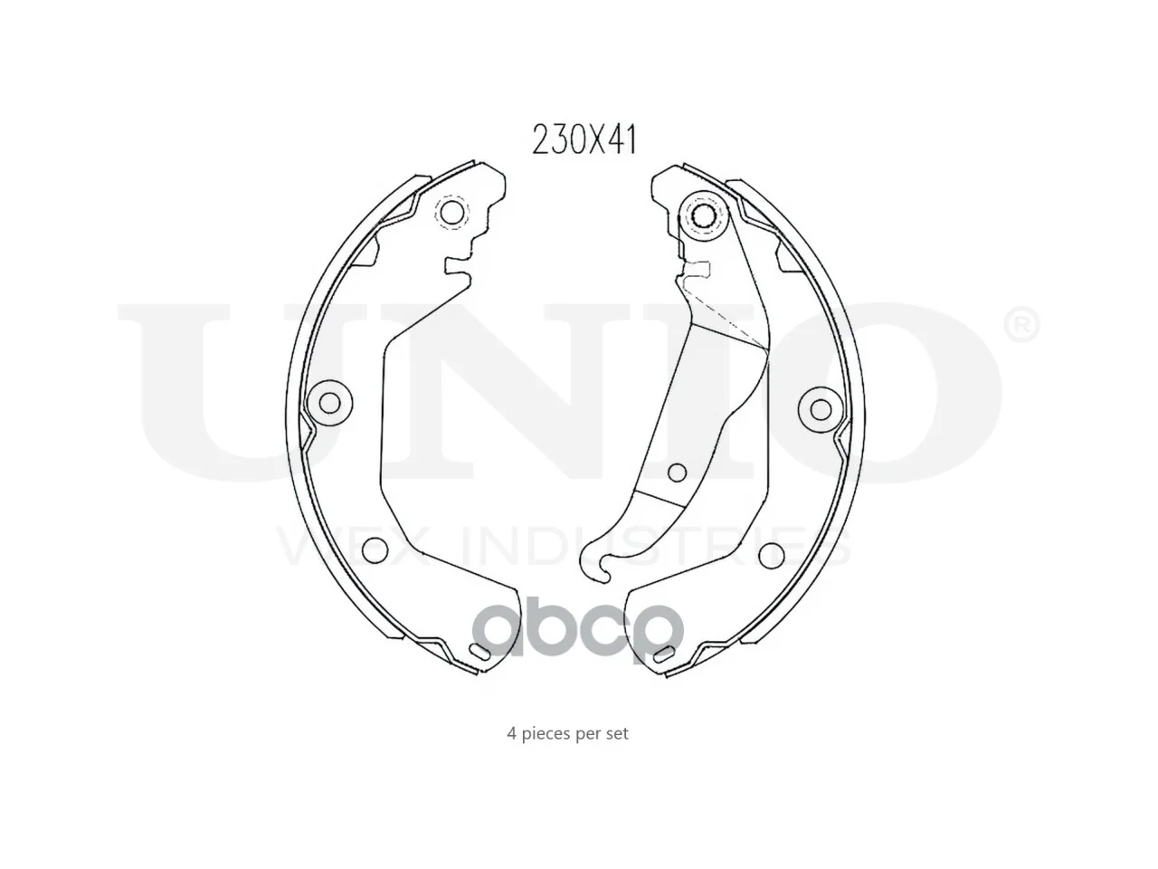 Тормозные колодки барабанные CHEVROLET AVEO 09- - миниатюра 3