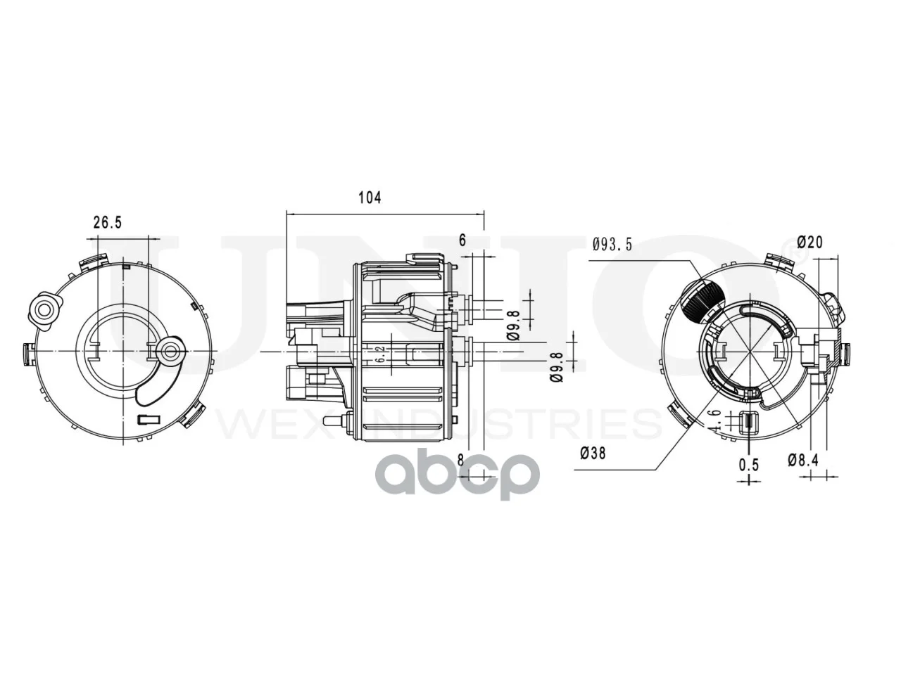 Фильтр топливный FLT55026 UNIO - миниатюра 6