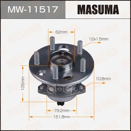 Ступичный узел rear MW11517 Masuma - изображение 1