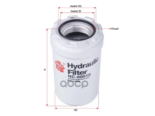 Фильтр гидравл. Sakura HC60010 Sakura - изображение 1
