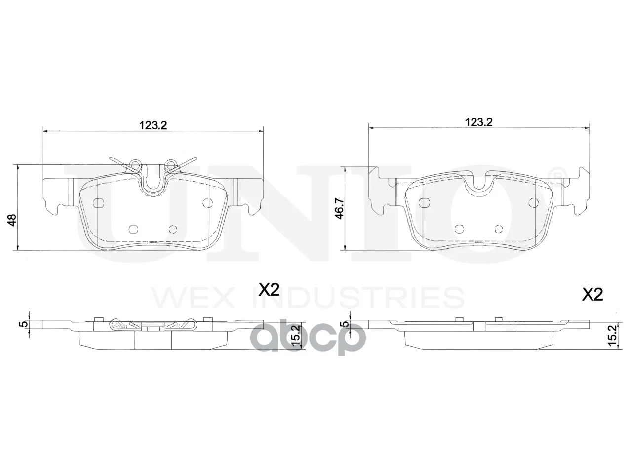 Колодки тормозные BMW 1(F40) задн.диск. BRP20226 - миниатюра 4