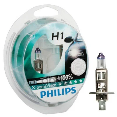 Лампа X-treme VISION +130% 12V H1 P14.5s (компл. 2 - изображение 1