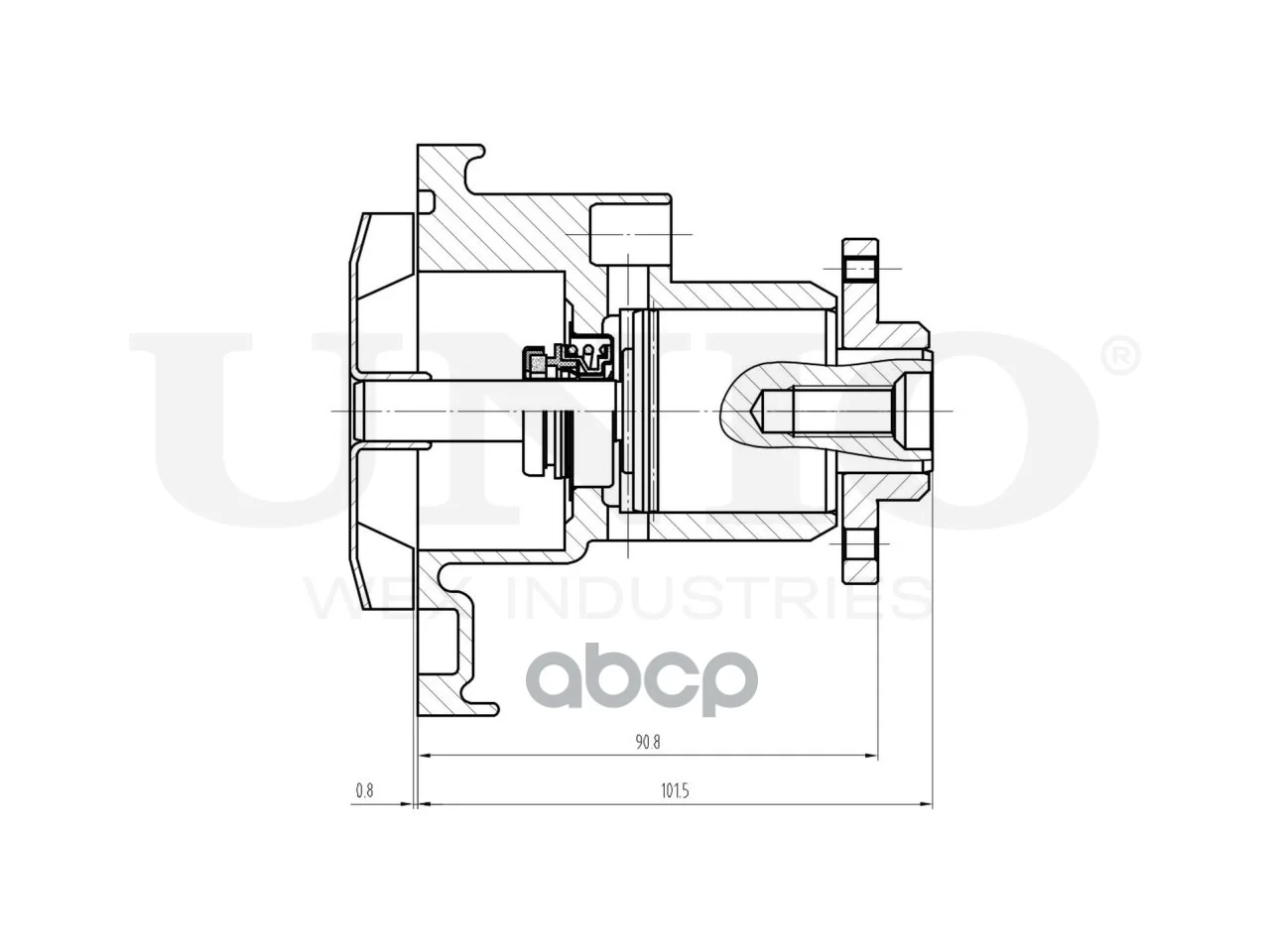 Насос водяной MB SPRINTER 00- WAP10110 UNIO - миниатюра 4