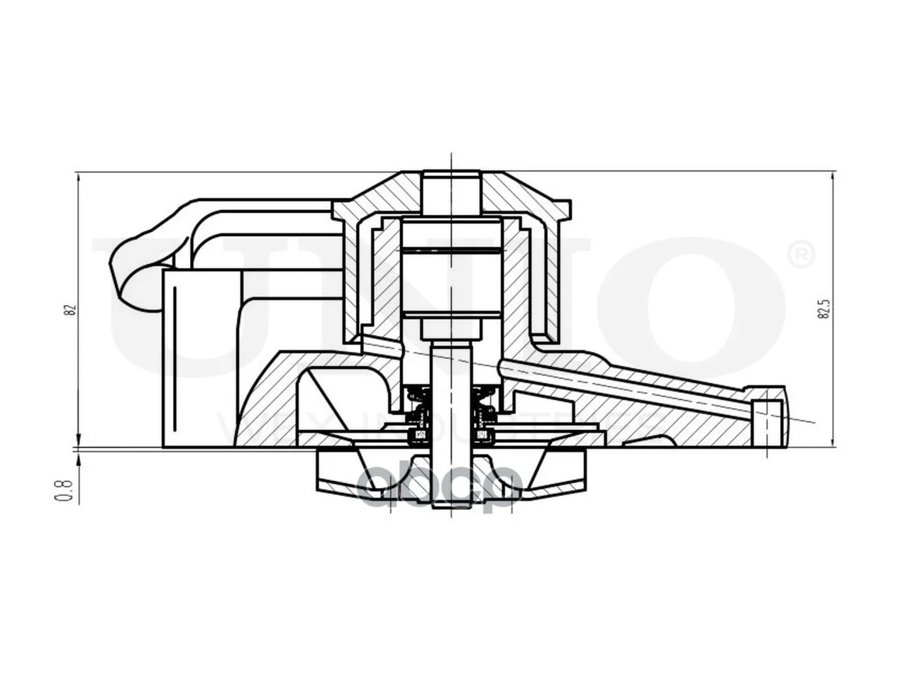Насос водяной TOYOTA LAND CRUISER 100 97- WAP10140 - миниатюра 4