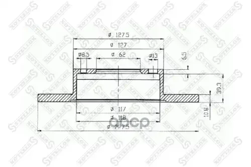 6020-2327V-SX диск тормозной передний! Alfa Romeo - изображение 1
