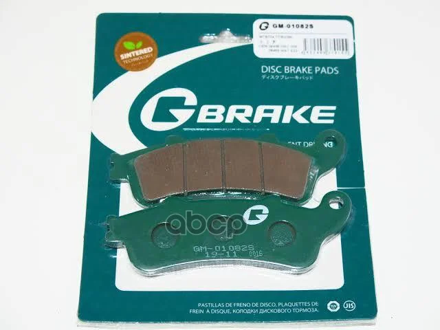 КОЛОДКИ G-BRAKE GM-01082S GM01082S G-BRAKE - изображение 1