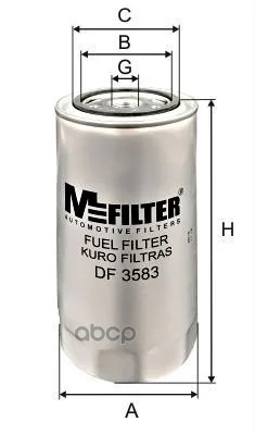 Фильтр топливный DF3583 M-Filter - изображение 1