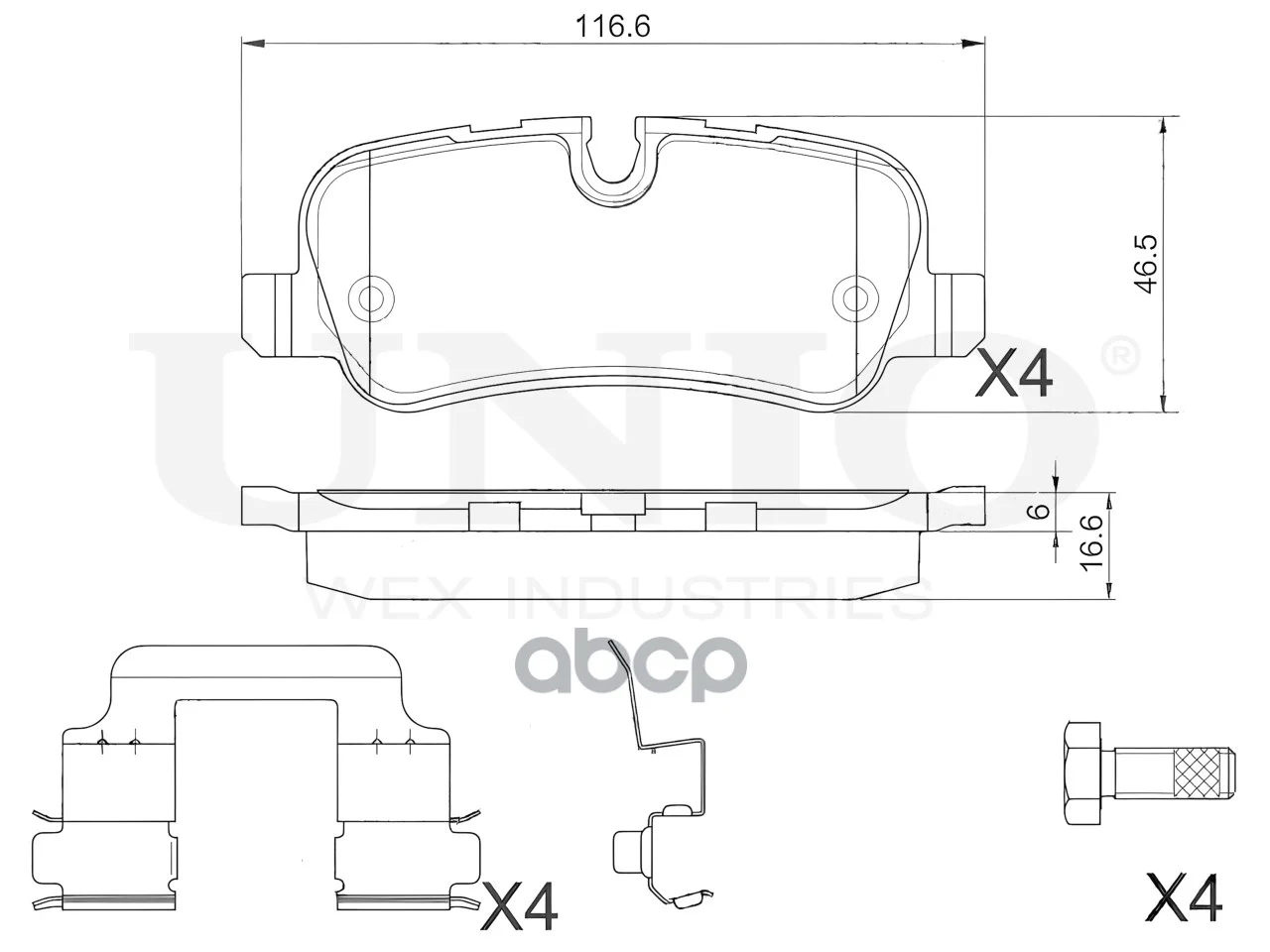 Колодки тормозные LAND ROVER RANGE ROVER SPORT 04- - миниатюра 4