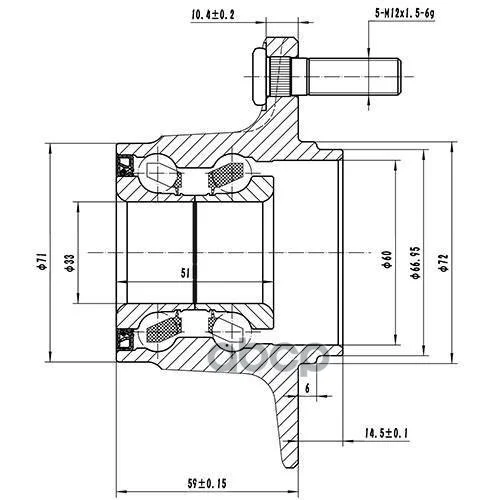 СТУПИЦА ЗАДНЯЯ Z89275R Zikmar - миниатюра 3
